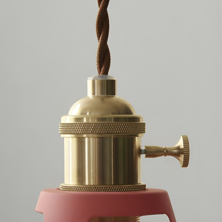 Industrielle Retro-Deckenleuchte aus Metall