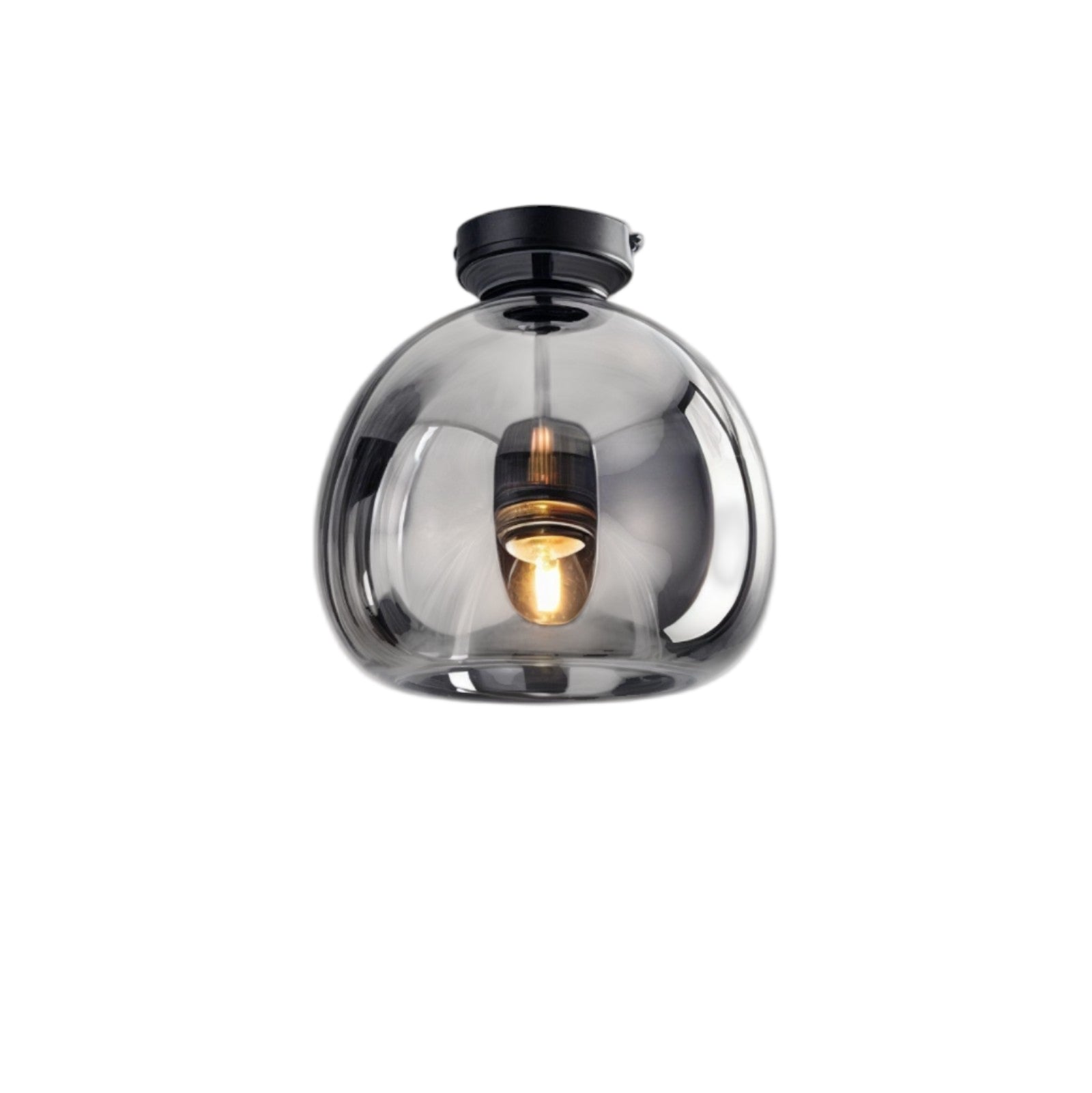 Moderne Glas-LED-Deckenlampe