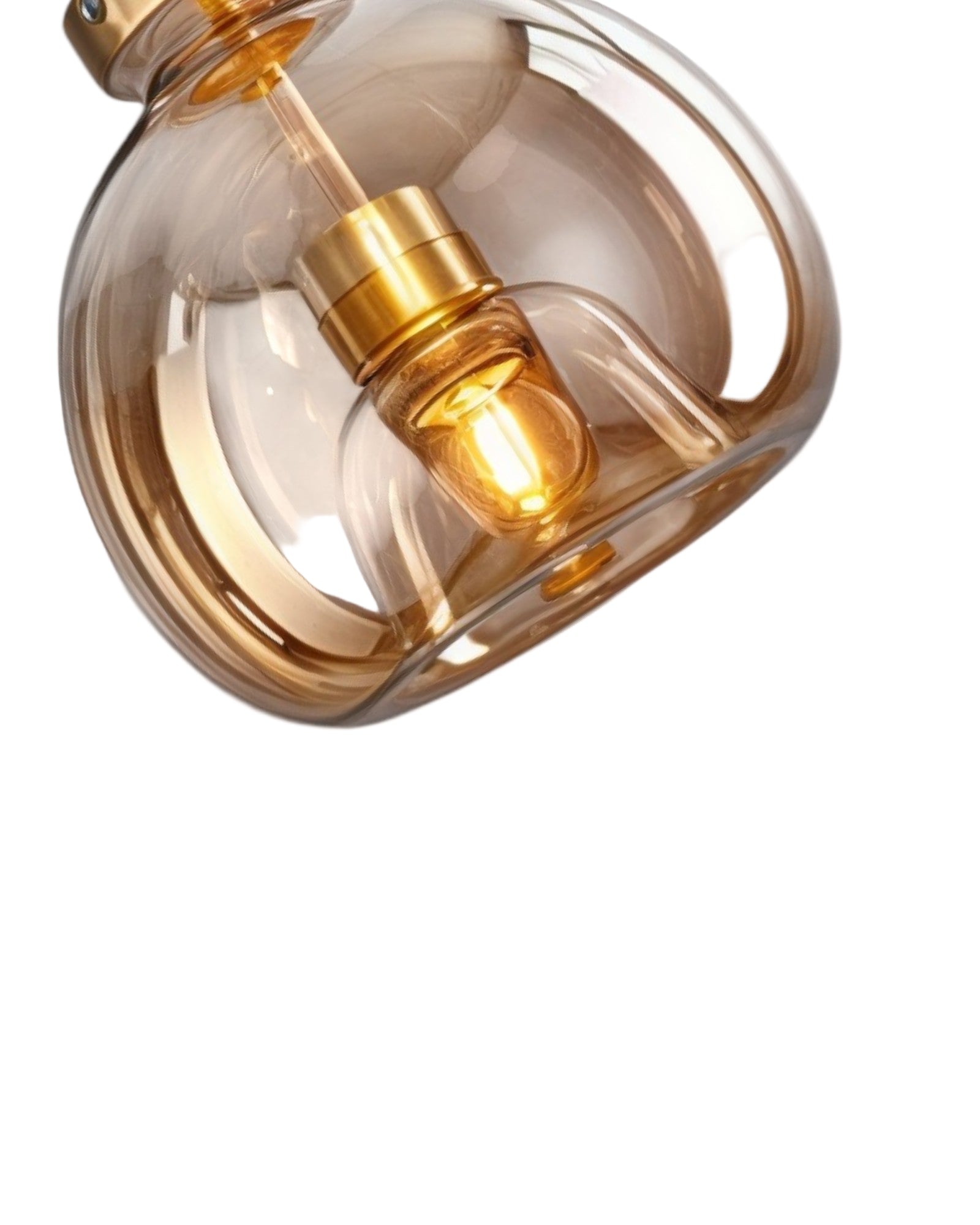 Moderne Glas-LED-Deckenlampe