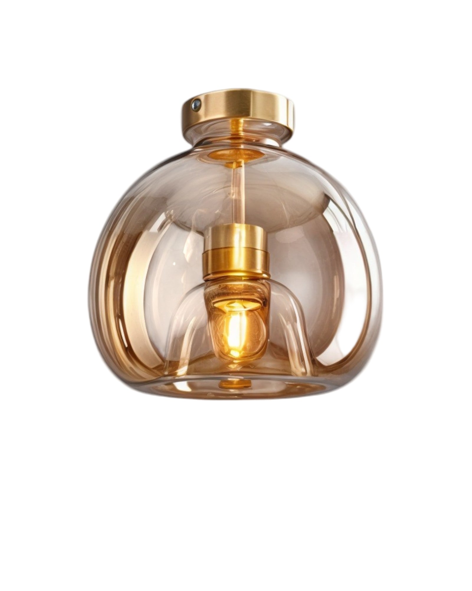 Moderne Glas-LED-Deckenlampe