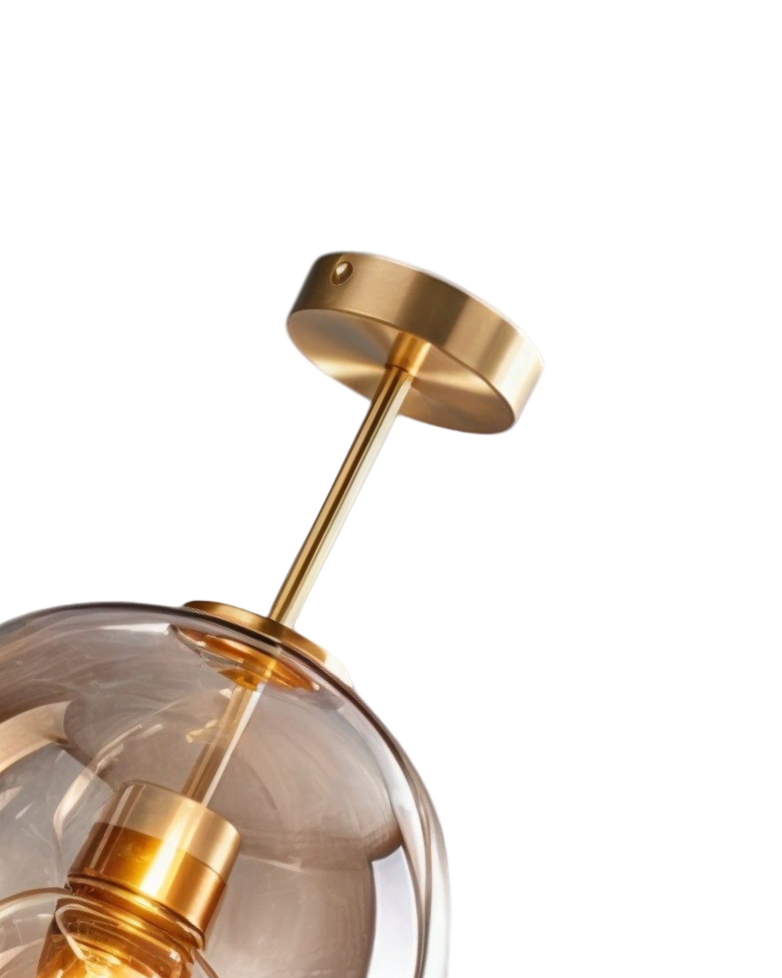 Moderne Glas-LED-Deckenlampe