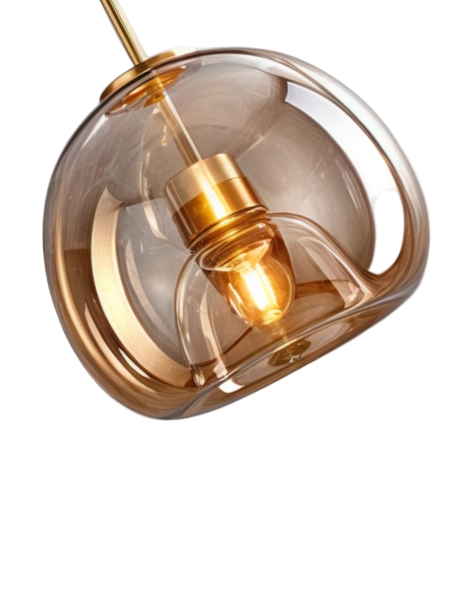 Moderne Glas-LED-Deckenlampe