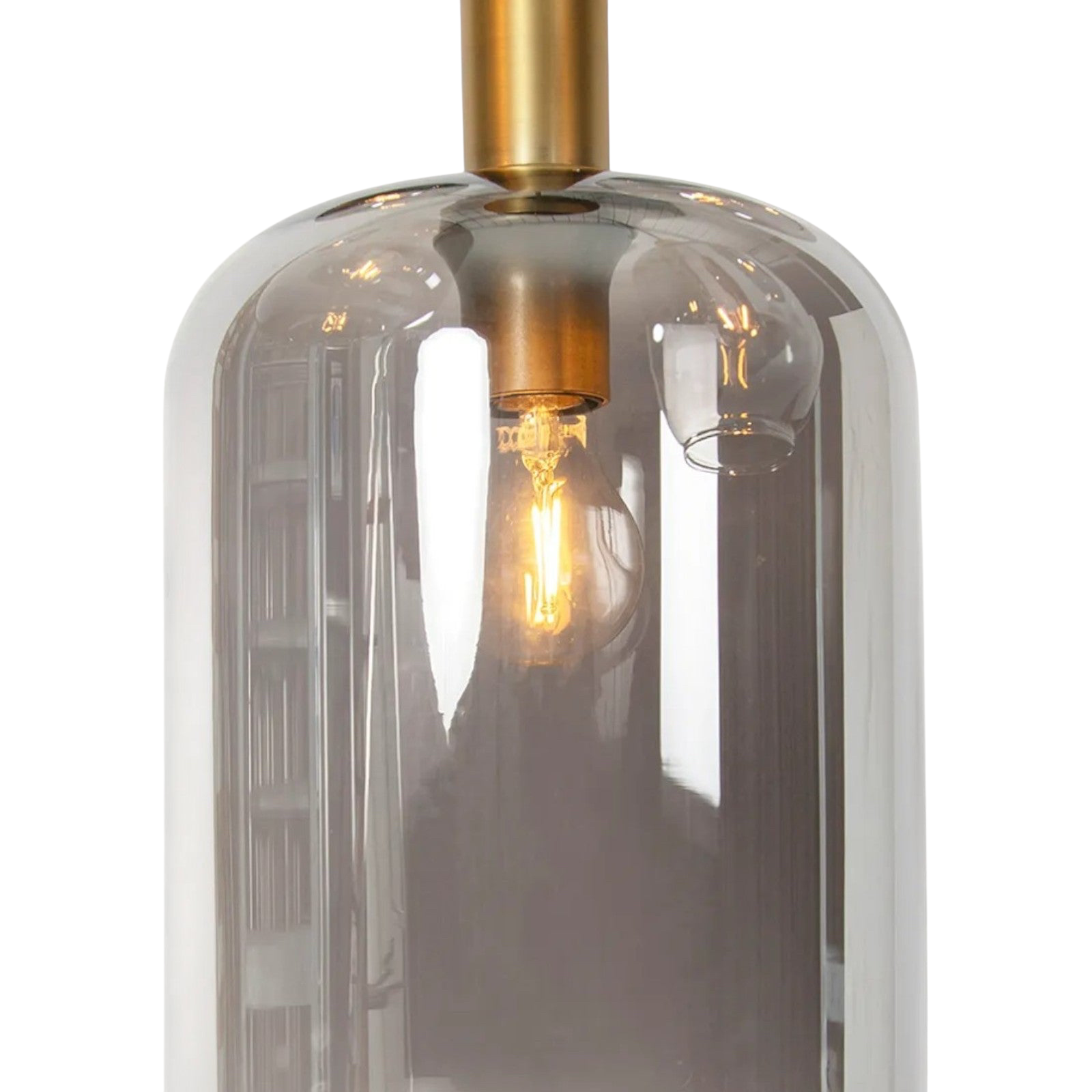 Moderne Glas-Deckenleuchte mit 5 Lichtquellen