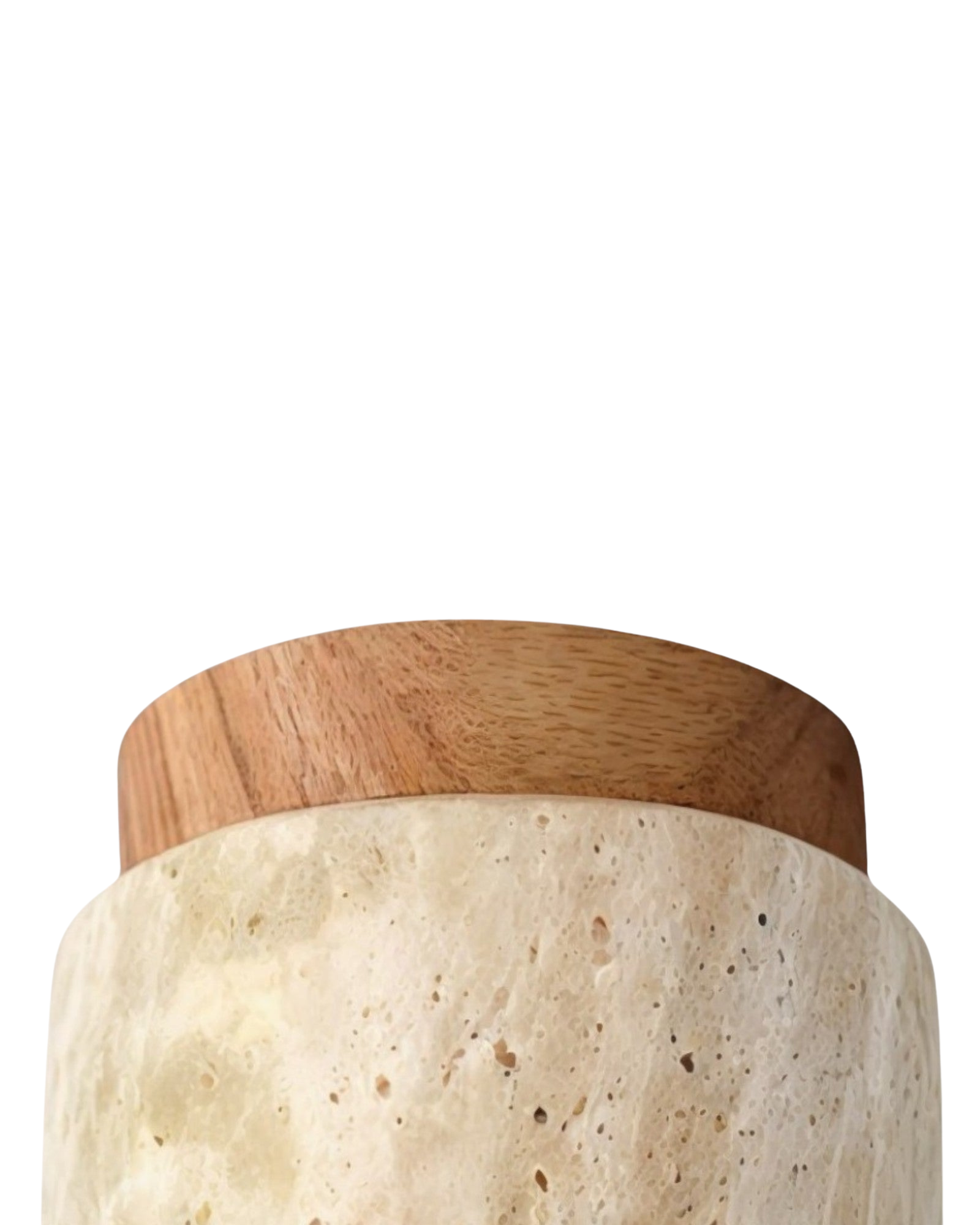 Stein-Deckenleuchte im japanischen Stil