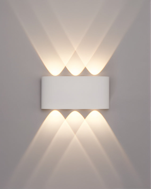 Moderne LED Außenwandleuchte