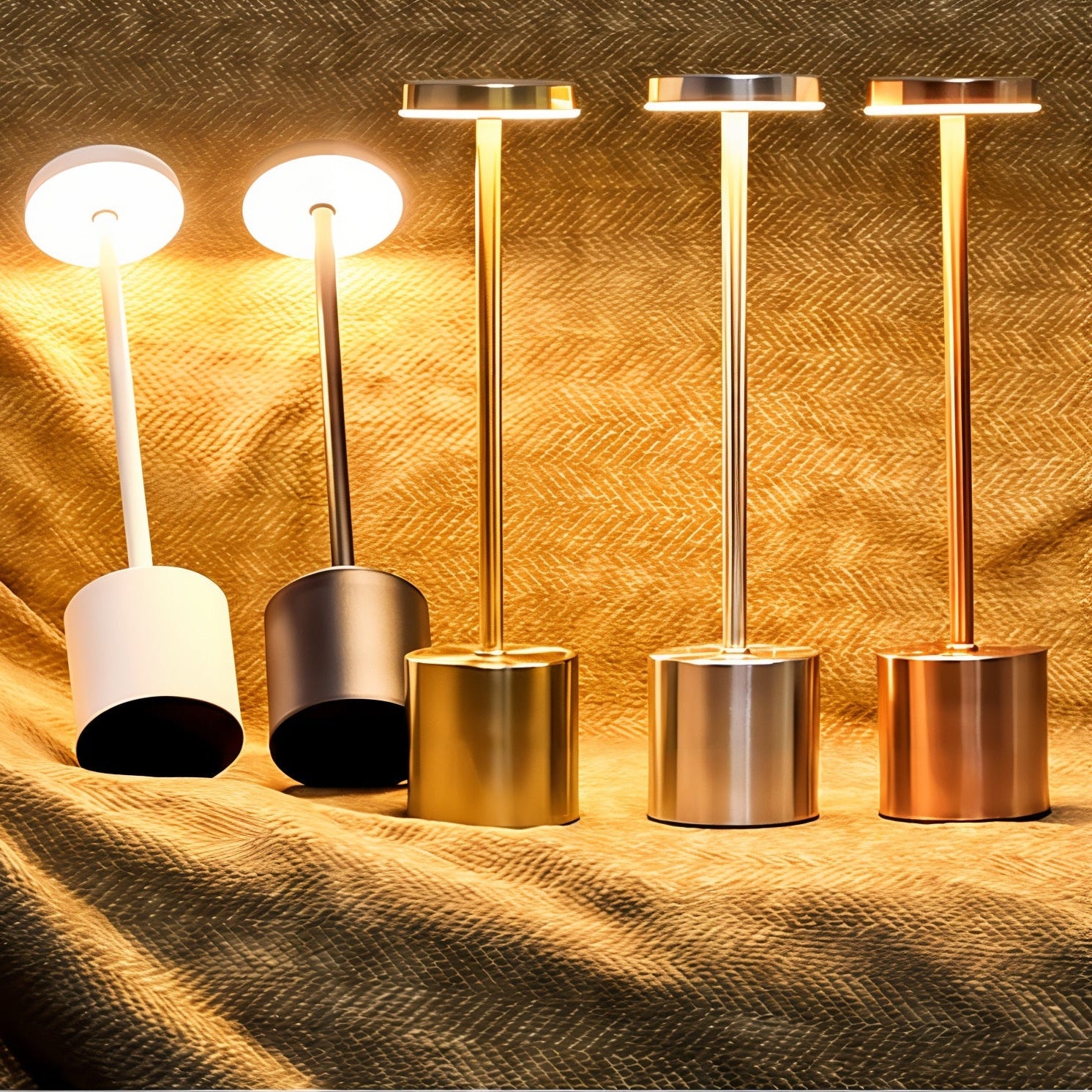 Elegante kabellose Tischleuchte