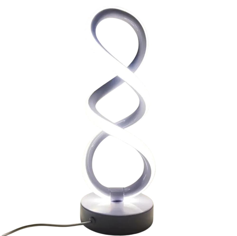 Spiralförmige LED Tischlampe