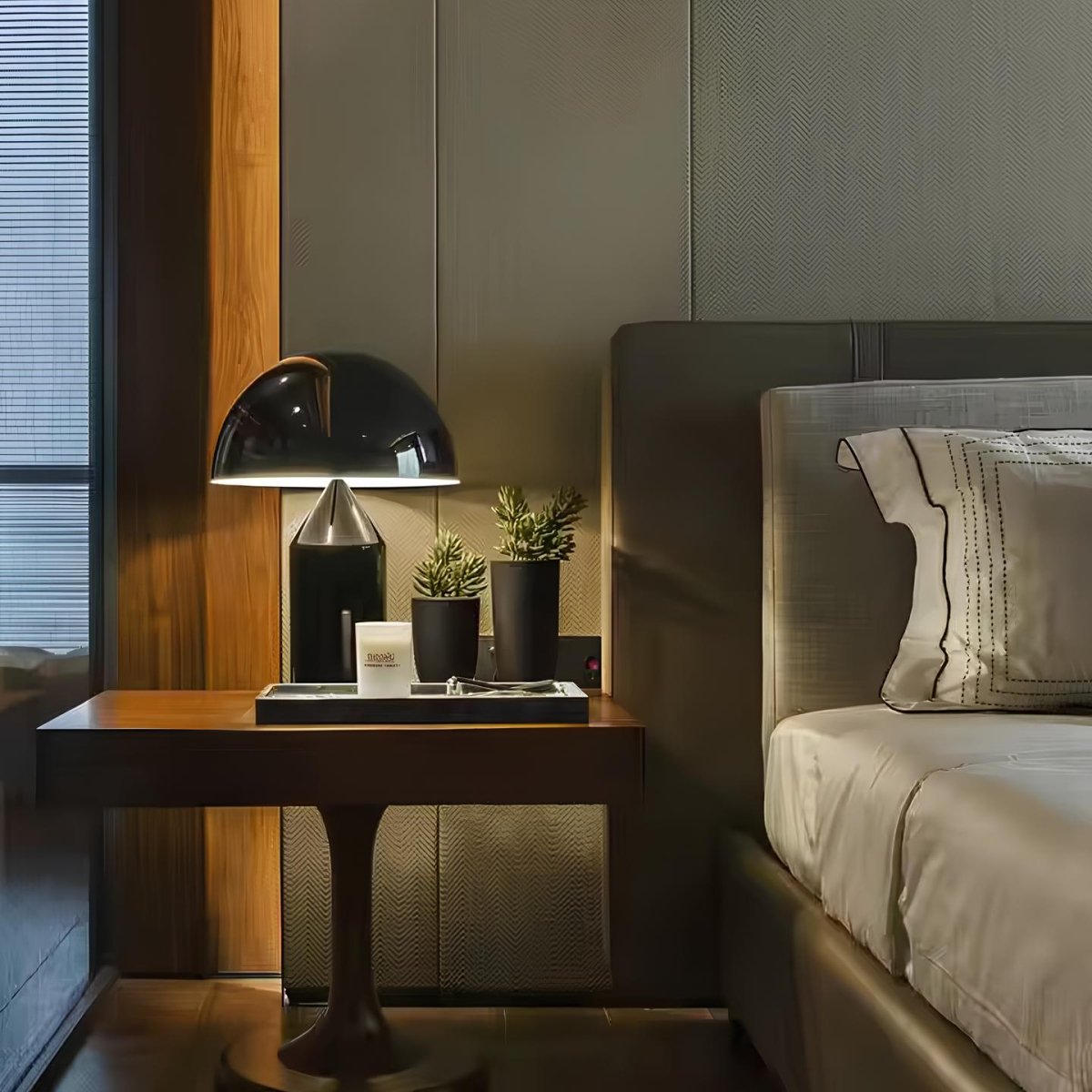 Dimmbarer Pilz-Tischleuchte