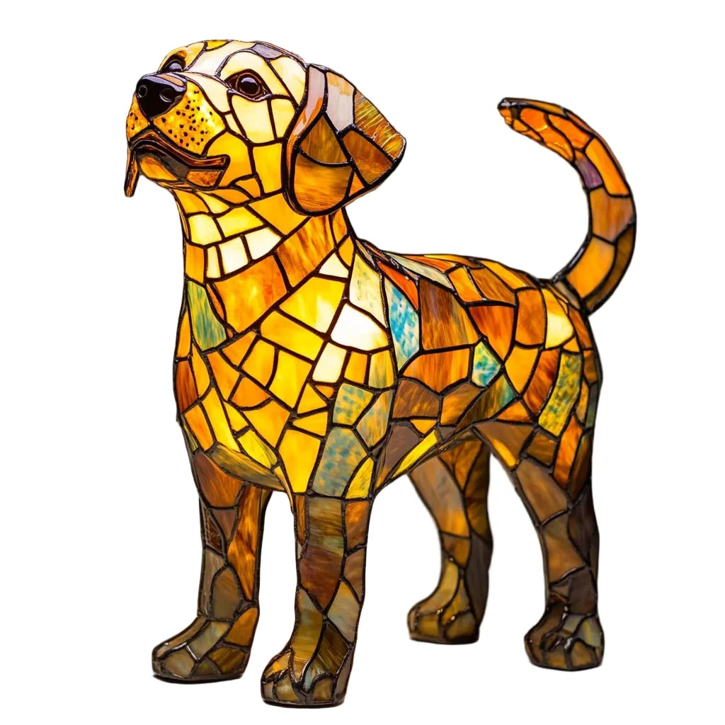 Handgefertigte dekorative Hundelampe