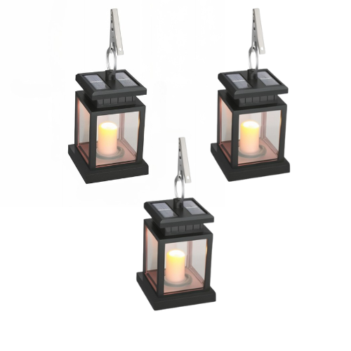 Elegante Solar-Gartenlaterne