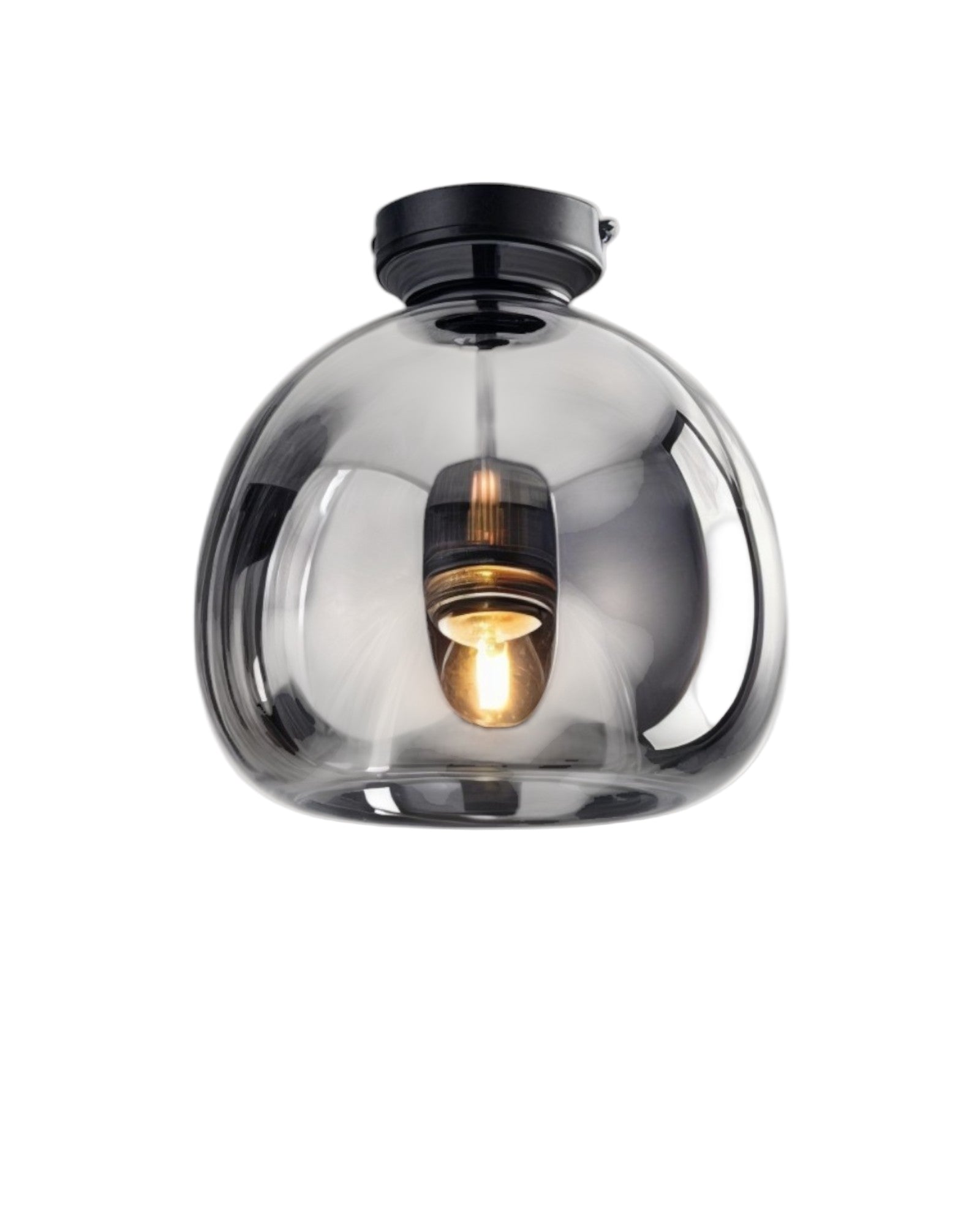 Moderne Glas-LED-Deckenlampe