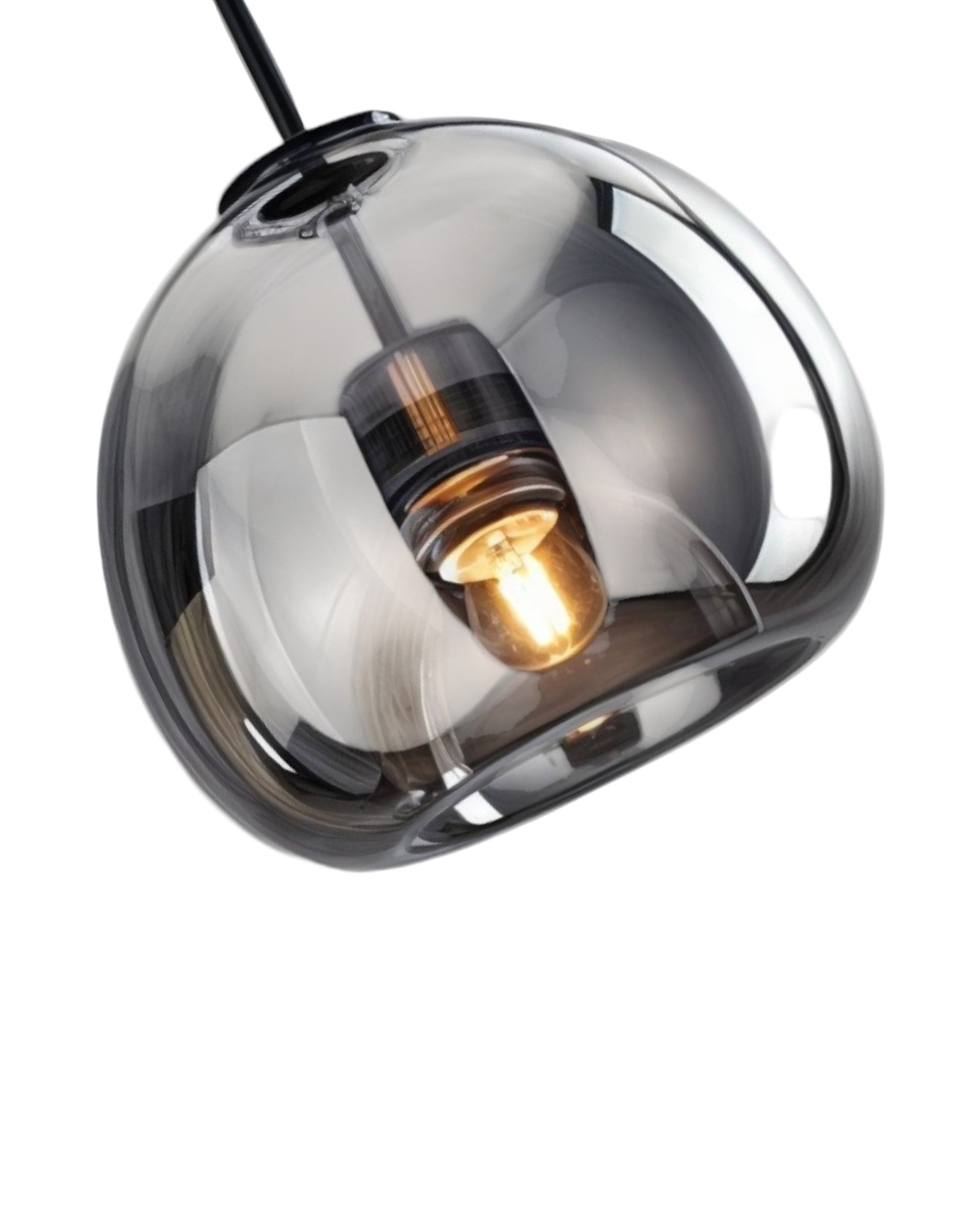 Moderne Glas-LED-Deckenlampe