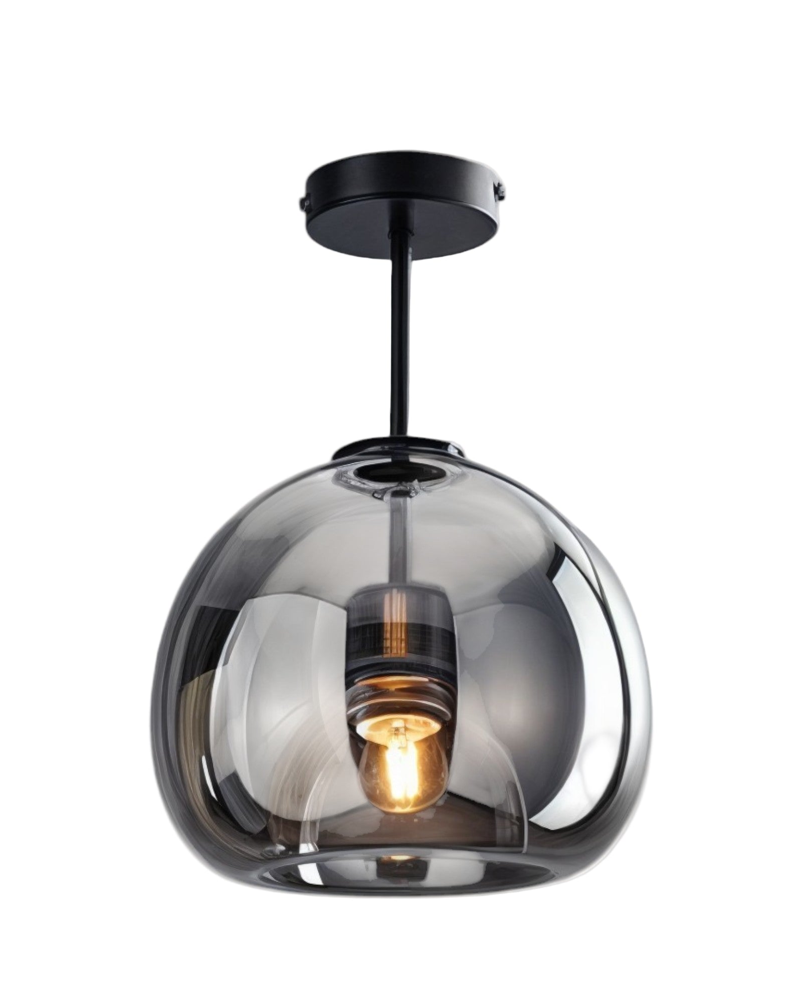 Moderne Glas-LED-Deckenlampe
