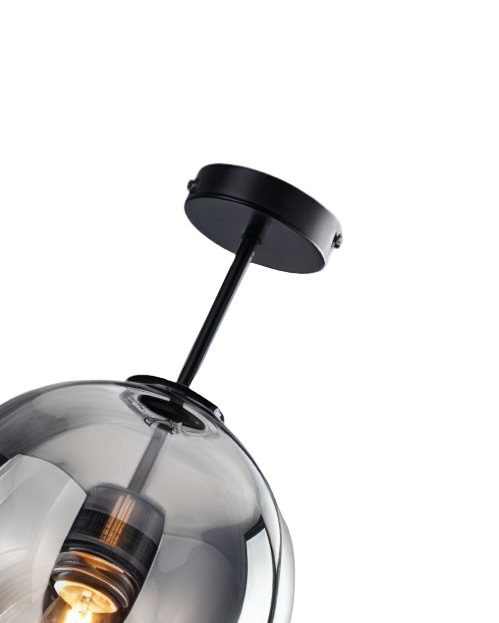 Moderne Glas-LED-Deckenlampe