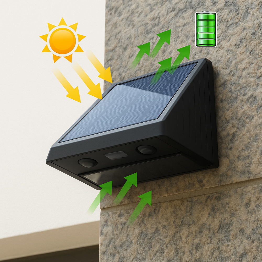 Wasserdichte Solar-Wandlampe