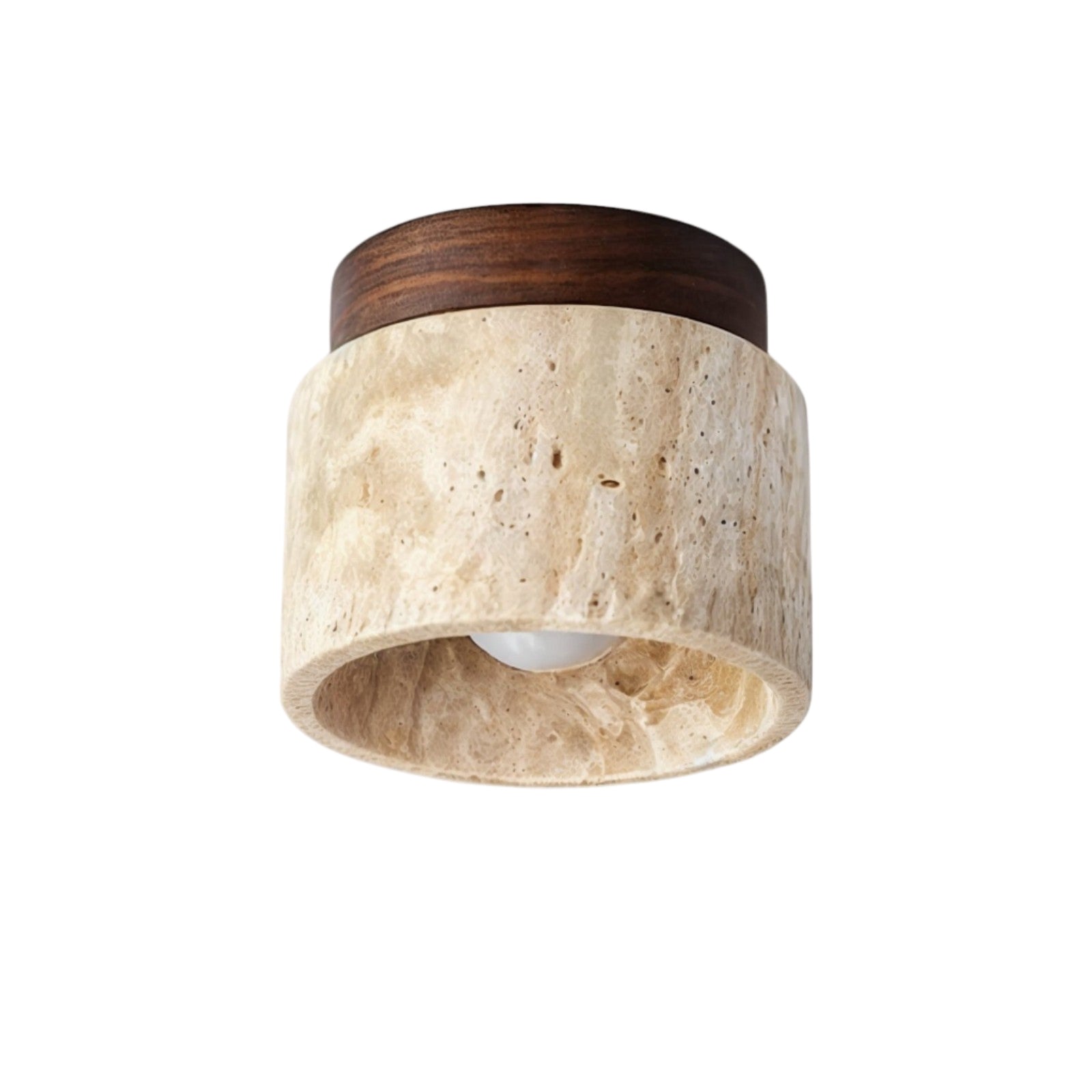 Stein-Deckenleuchte im japanischen Stil