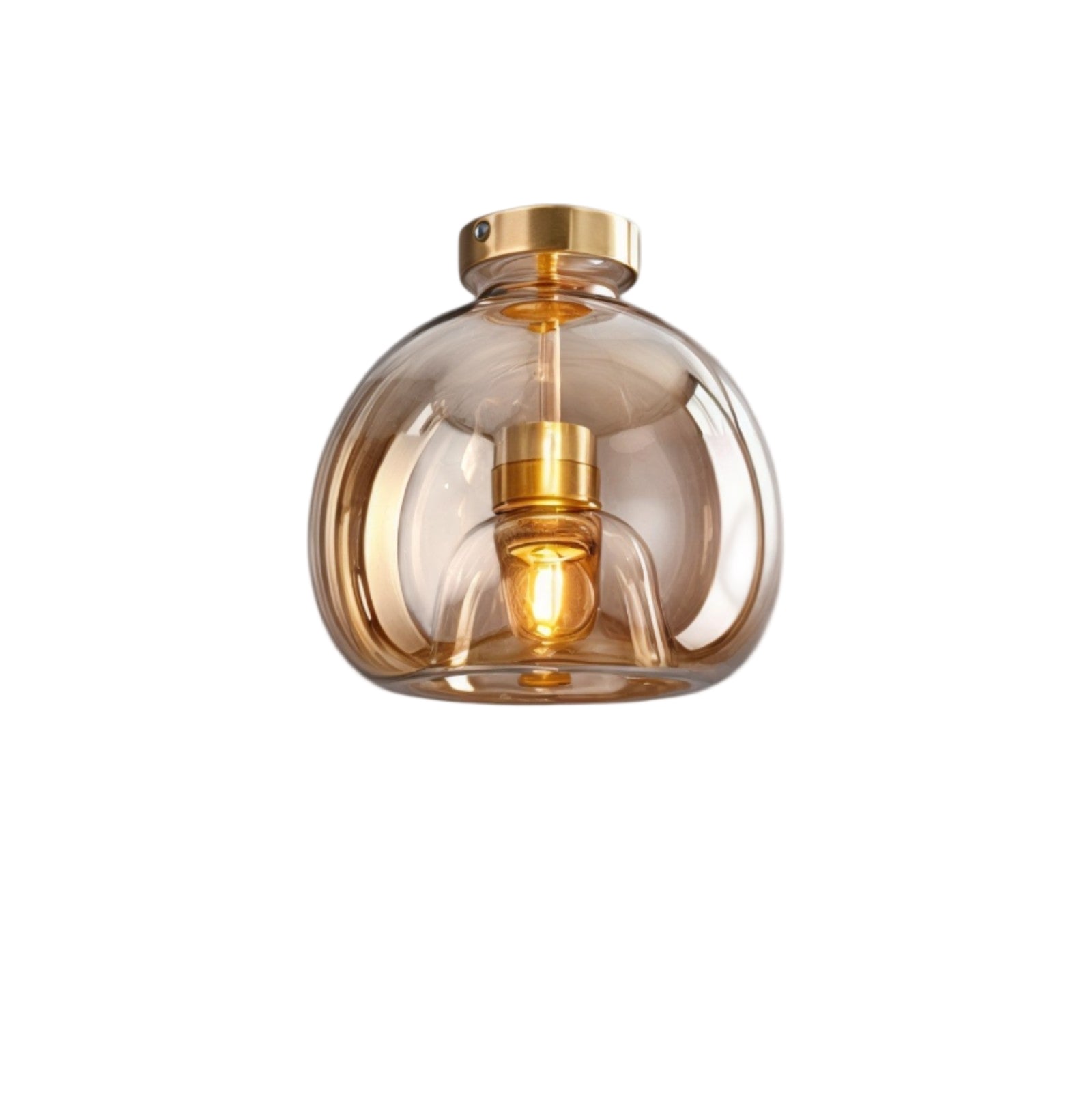 Moderne Glas-LED-Deckenlampe