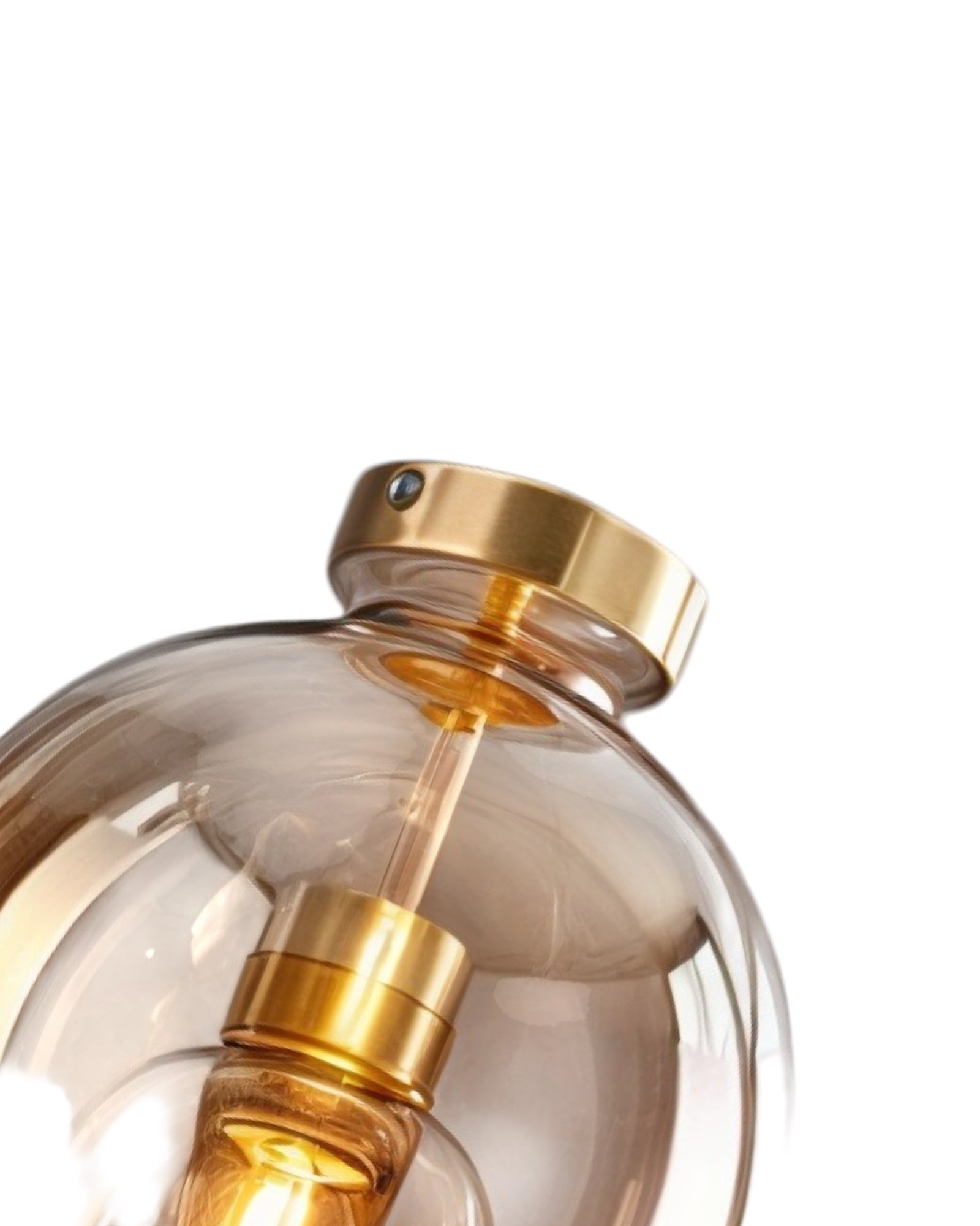 Moderne Glas-LED-Deckenlampe