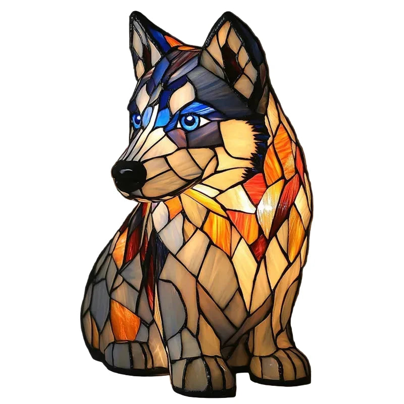 Handgefertigte dekorative Hundelampe