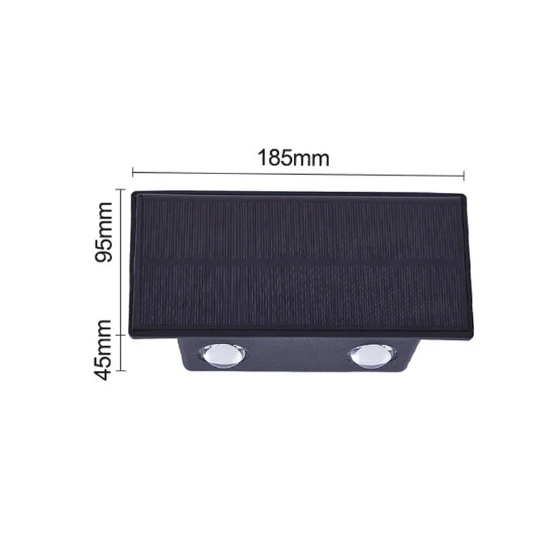 Kabellose Solar-Außenwandlampe