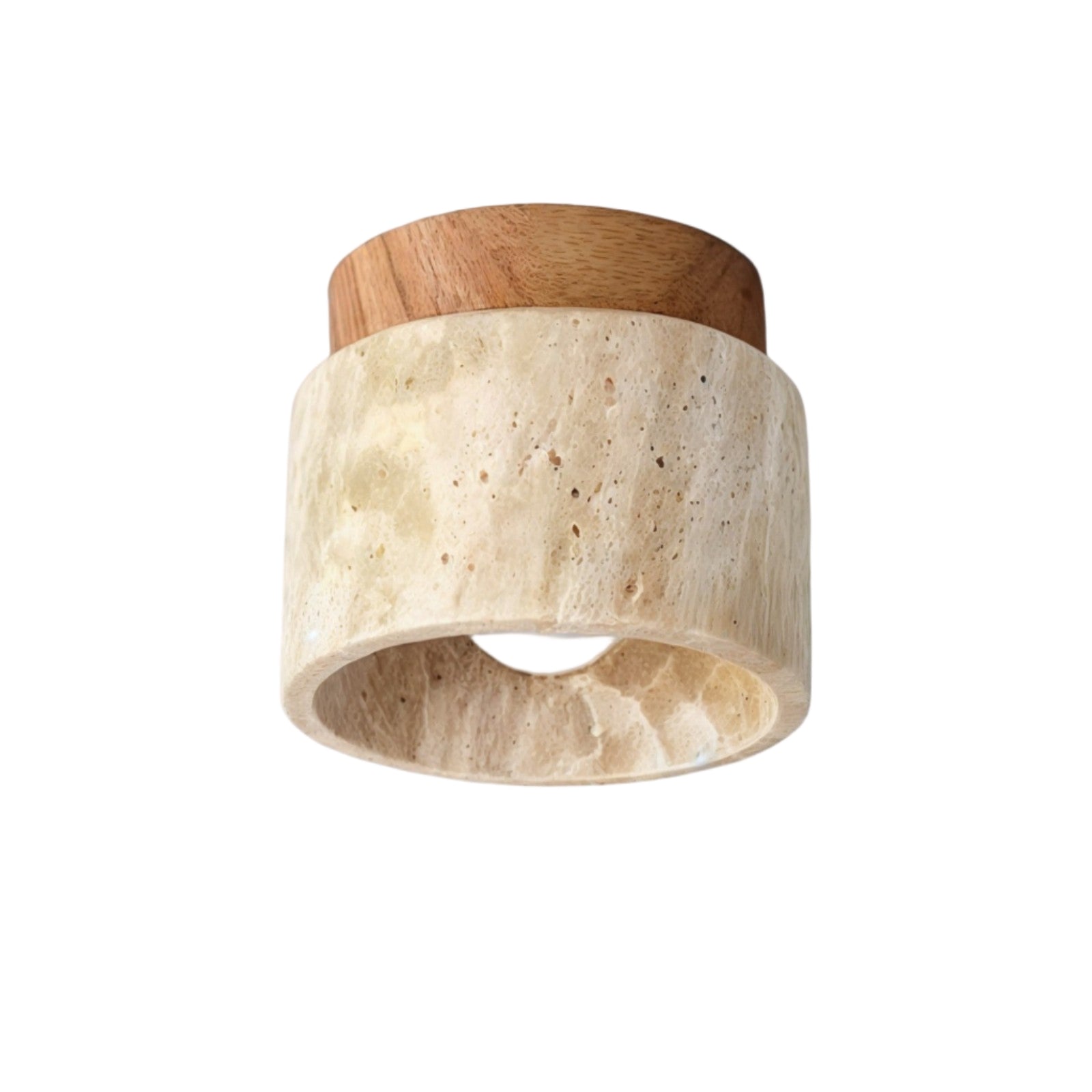 Stein-Deckenleuchte im japanischen Stil