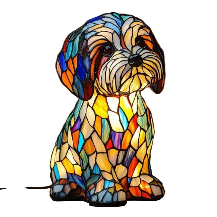 Handgefertigte dekorative Hundelampe