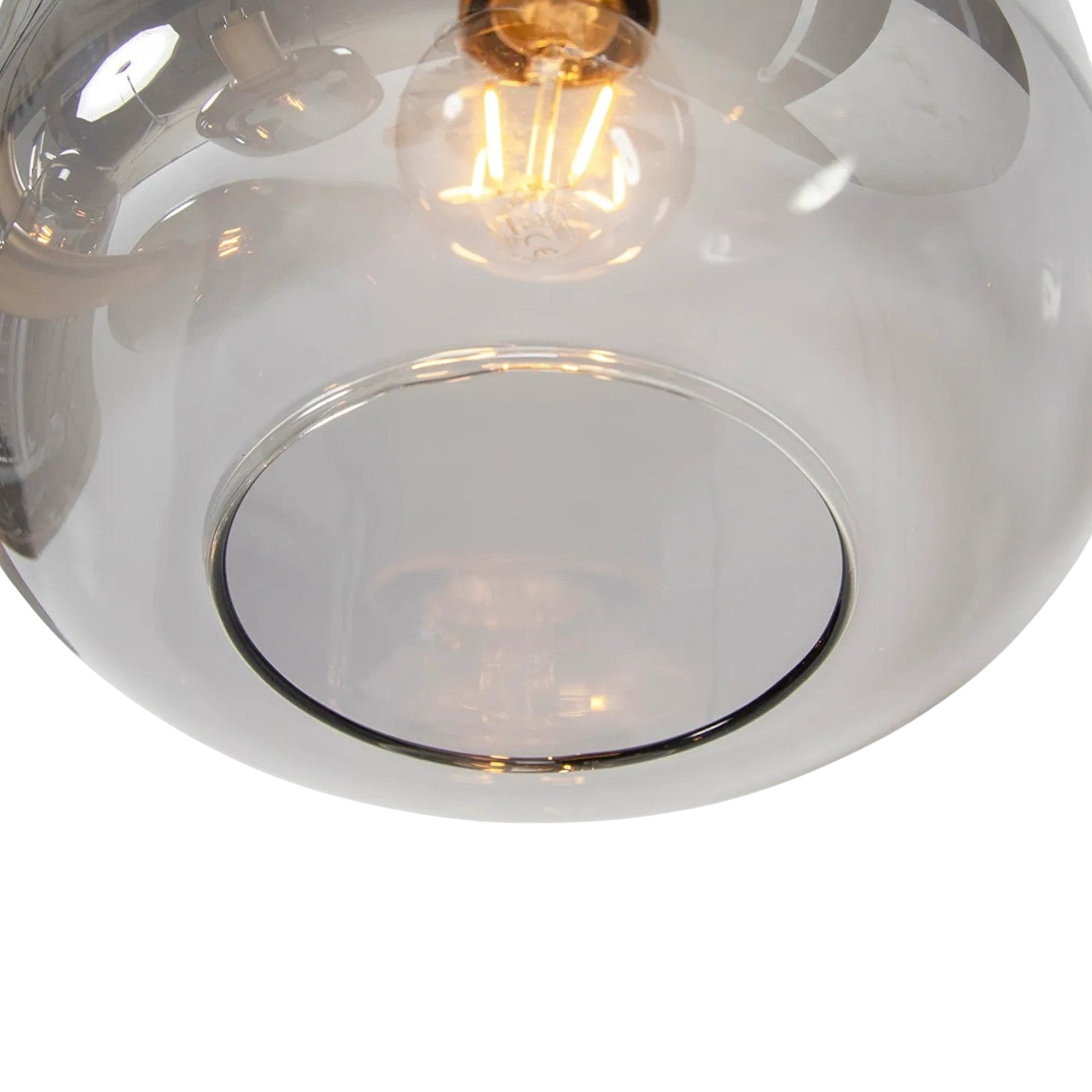 Moderne Glas-Deckenleuchte mit 5 Lichtquellen