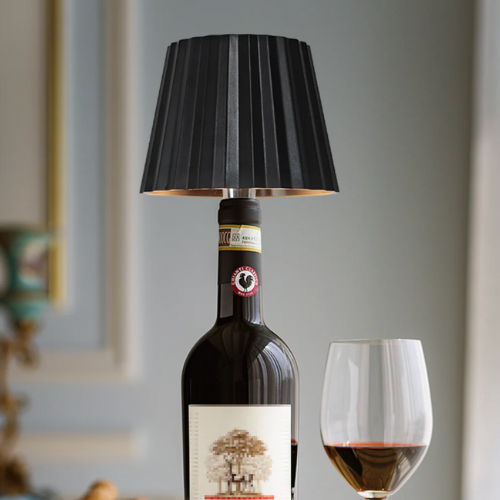 Kabellose gerippte Flaschenleuchte