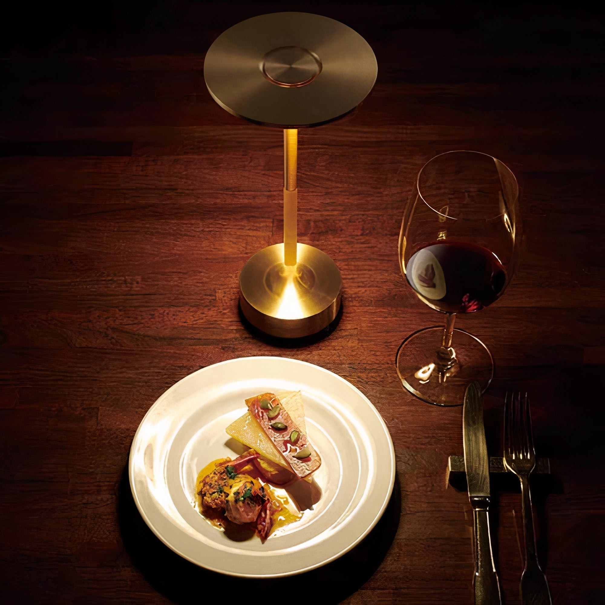 luxuriöse kabellose Tischleuchte